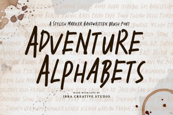 Adventure Alphabets: The Ultimate Script Font for Bold Designs
