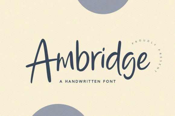 Ambridge: A Natural Script Font for Handmade Brands