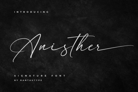 Anisther: A Script Handwritten Font for Digital Branding