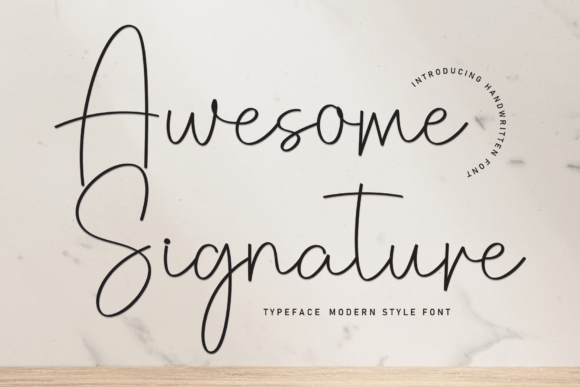 Awesome Signature Font for Elegant Editorial Design