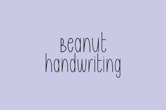 Beanut Typeface: A Friendly Script for Editorial Design