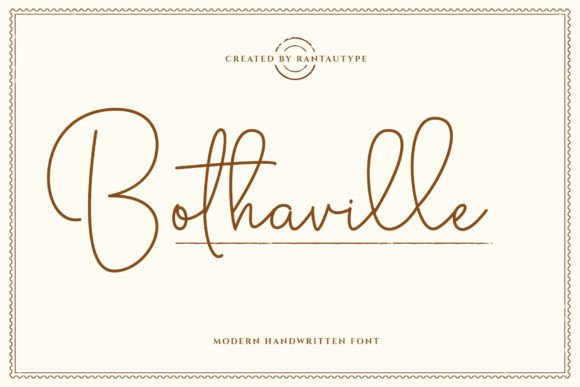 Bothaville: A Modern Monoline Typeface for Editorial Design