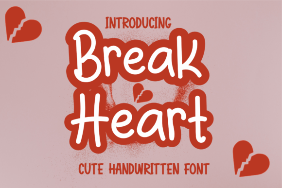 Break Heart Handwritten: A Natural Script Font for Editorial Design