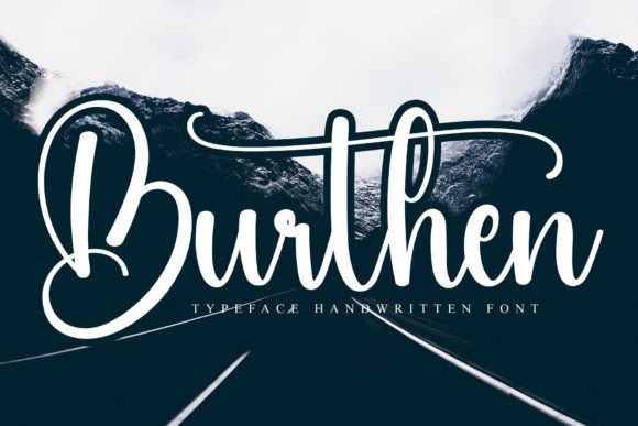 Burthen Font: A Sweet Script for Digital Branding