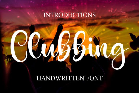 Clubbing: A Stylish Script Font for Modern Editorial Design