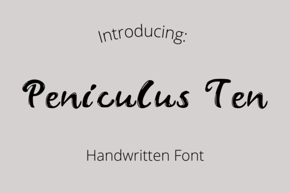 Designing with Peniculus Ten: A Vintage Script Font for Web