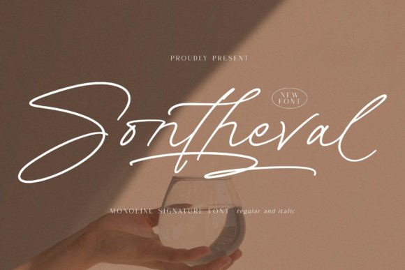 Designing with Sontheval: A Modern Script Handwritten Font