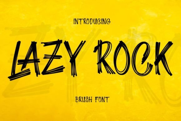 Elevate Editorial Design with the Lazy Rock Typeface