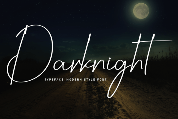 Elevate Web Design with Darknight Script Font