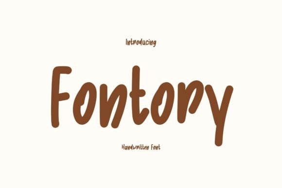 Fontory: The Playful Script Font for Authentic Branding