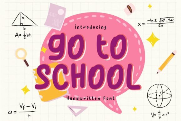 Go to School Font: A Playful Typeface for Branding