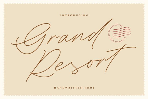 Grand Resort: The Modern Script Font for Handmade Brands