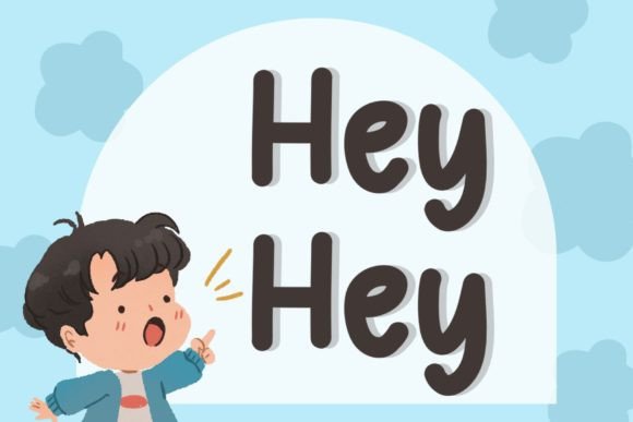 Hey Hey Font: A Joyful Script Handwritten Typeface for Branding