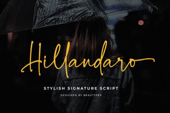 Hillandaro: The Organic Script Font for Modern Branding