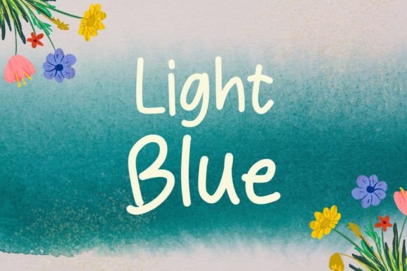 Light Blue Typeface for Calm Social Campaigns