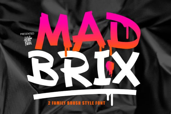 Mad Brix: The Ultimate Graffiti Font for Street Style Branding