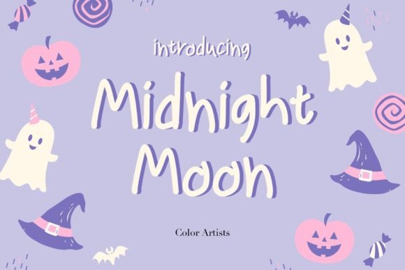 Midnight Moon: A Mystical Script Font for Elegant Designs