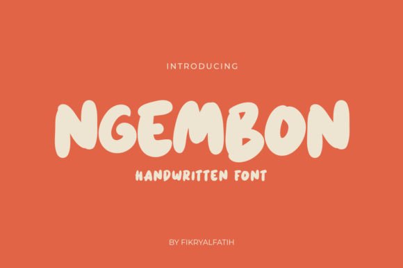 Ngembon: A Handwritten Font for Elegant Design