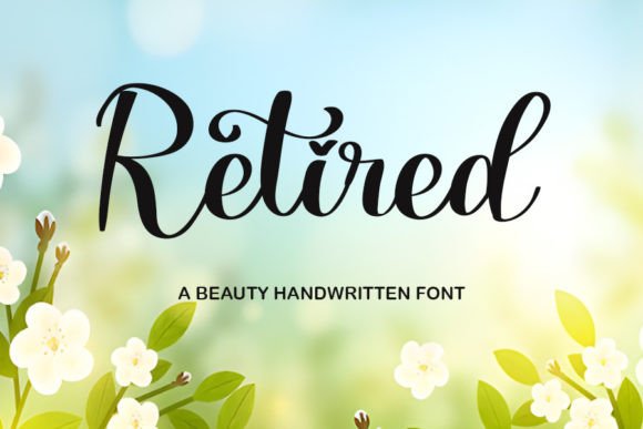 Retired: A Modern Handwritten Font for Elegant Branding