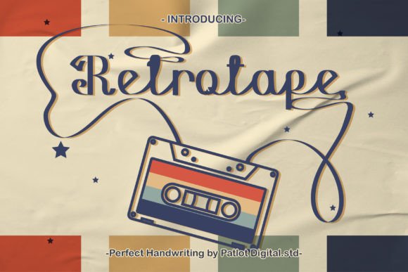Retro Tape Font: The Handwritten Typeface for Bold Campaigns