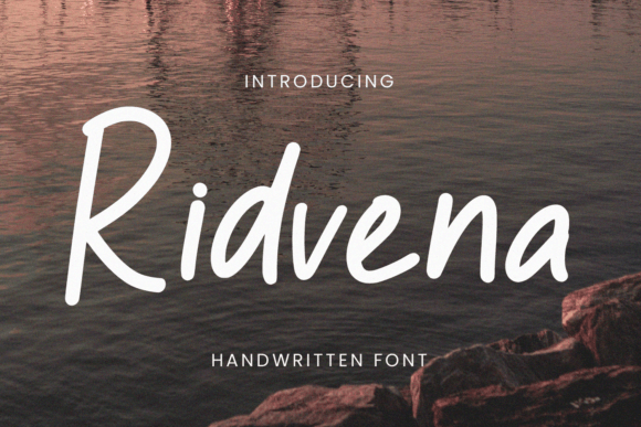 Ridvena: A Handwritten Font for Elegant Editorial Design