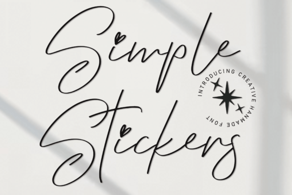 Simple Stickers: A Handwritten Font for Memorable Brands