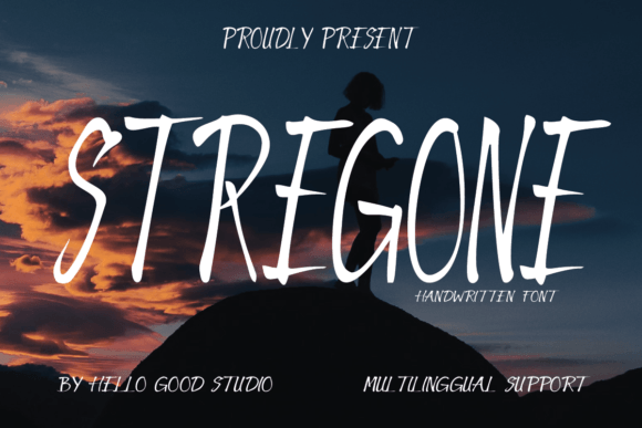 Stregone: A Natural Script Handwritten Font for Editors